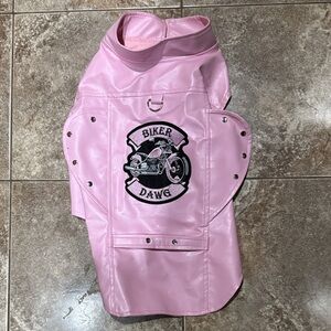 Pink Biker Dawg Dog Jacket